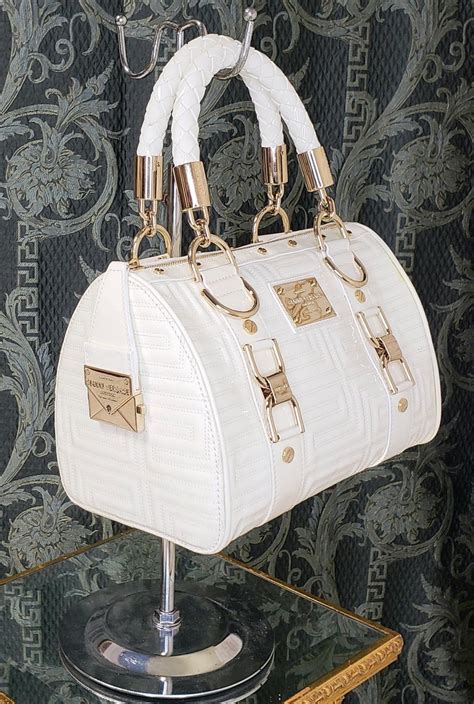 White Versace Handbags 